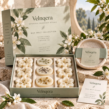 Velnqera Botanical Wax Melt Collection - lifestyle view